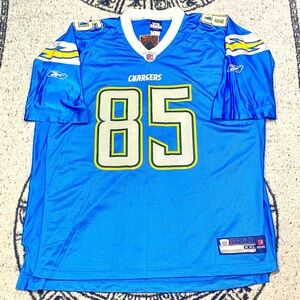 Reebok NFL Chargers Powder Blue Home Jersey // A Gates 85 / 2XL